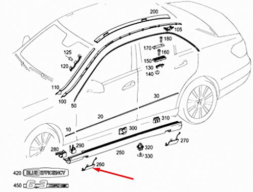 Passend für MB E-Klasse W212 Frontschürze links Wagenheber AMG A21269815309999 Original von gtvtrading