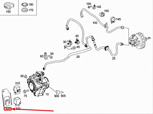 Passend für MB S W221 Halterung Relais Unterdrucksystem A2215451247 Original von gtvtrading