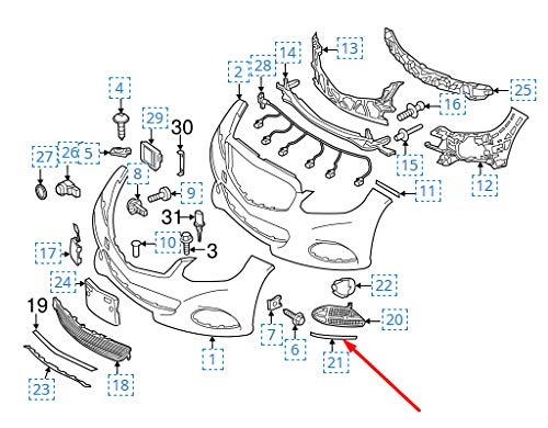 Passend für MERCEDES-BENZ E-KLASSE W212 Kühlergrill vorne links, Chromleiste, A2128852921 von gtvtrading