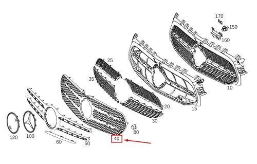 Passend für Mercedes-Benz B W247 Kühlergrill Ziergitter A2478881300 Original von gtvtrading