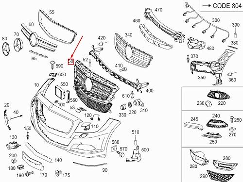 Passend für Mercedes-Benz CLS C218 Kühlergrill Frontgrill A2188851365 Original von gtvtrading