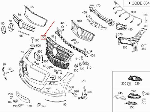 Passend für Mercedes-Benz CLS C218 Kühlergrill Frontgrill A2188851765 Original von gtvtrading