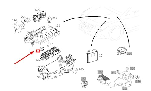 Passend für Mercedes-Benz Cla C117 Steckplatz M Relais A0025429319 Original von gtvtrading