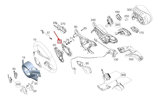Passend für Mercedes-Benz E C238 Lenkrad-Montageplatte A0994631300 Original von gtvtrading