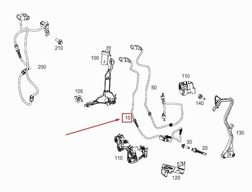 Passend für Mercedes-Benz E W213 ABS-Sensor Hinten Links A2135403905 Original von gtvtrading