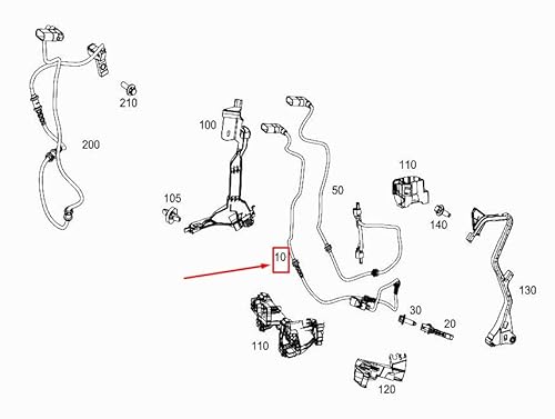 Passend für Mercedes-Benz E W213 ABS-Sensor Vorne Links A2135403705 Original von gtvtrading