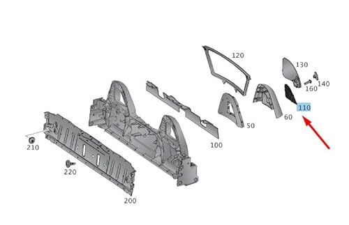 Passend für Mercedes-Benz SLK R172 Überrollbügel Windschott A17286800099051 Original von gtvtrading