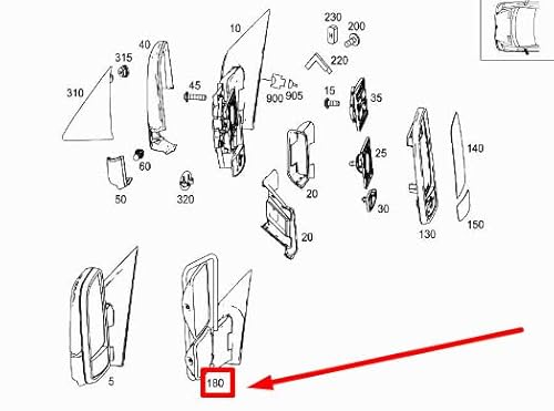 Passend für Mercedes-Benz Sprinter 906 Außenspiegel vorne links A9068104516 Original von gtvtrading