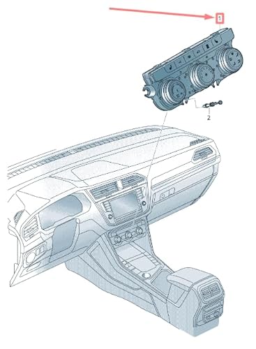 Passend für VW Tiguan Ad Mk2 Klimaanlage Schalter Panel 5Na907426Jwzu Original von gtvtrading
