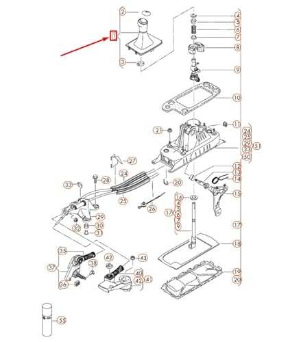 Passend für Volkswagen Golf Mk7 Schaltknauf Rechtslenker 5G2711113Dcbr Original von gtvtrading