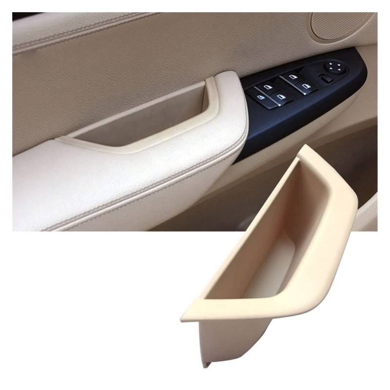 Türgriff Für BMW Für X3 Für X4 F25 F26 2010-2016 Innentürgriff Armlehne Ziehgriff Echtlederbezug Vollmontage Innengriff (Farbe : LHD BEIGE) von guobaopipi