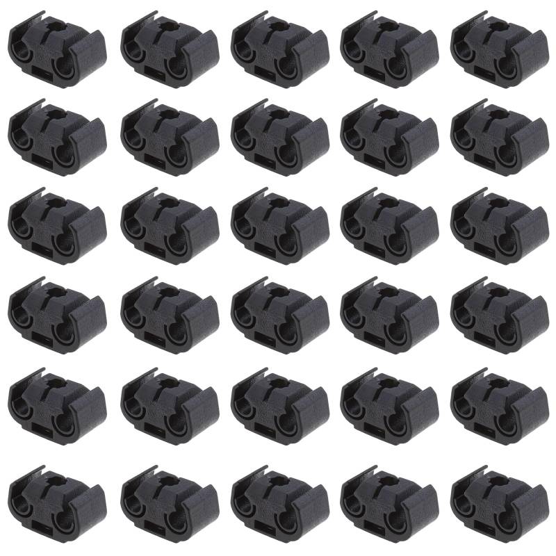 Auto Bremsleitung Clip, 50 Stück Auto-Bremsschlauch-Clips, Schwarz Bremsleitungs-Halterung, Bremsschlaeuche Clip,Bremsleitung Halter Bremsschlauch Clip von gvivej