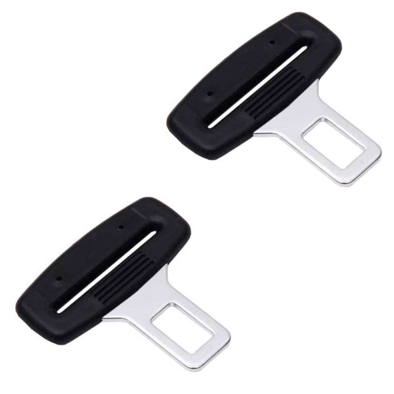 Seat Belt Buckle, 2 PCS Seat Belt Buckle Adapter, Car Parts, Suitable for Most Cars and Trucks Car Parts, Black von gvivej