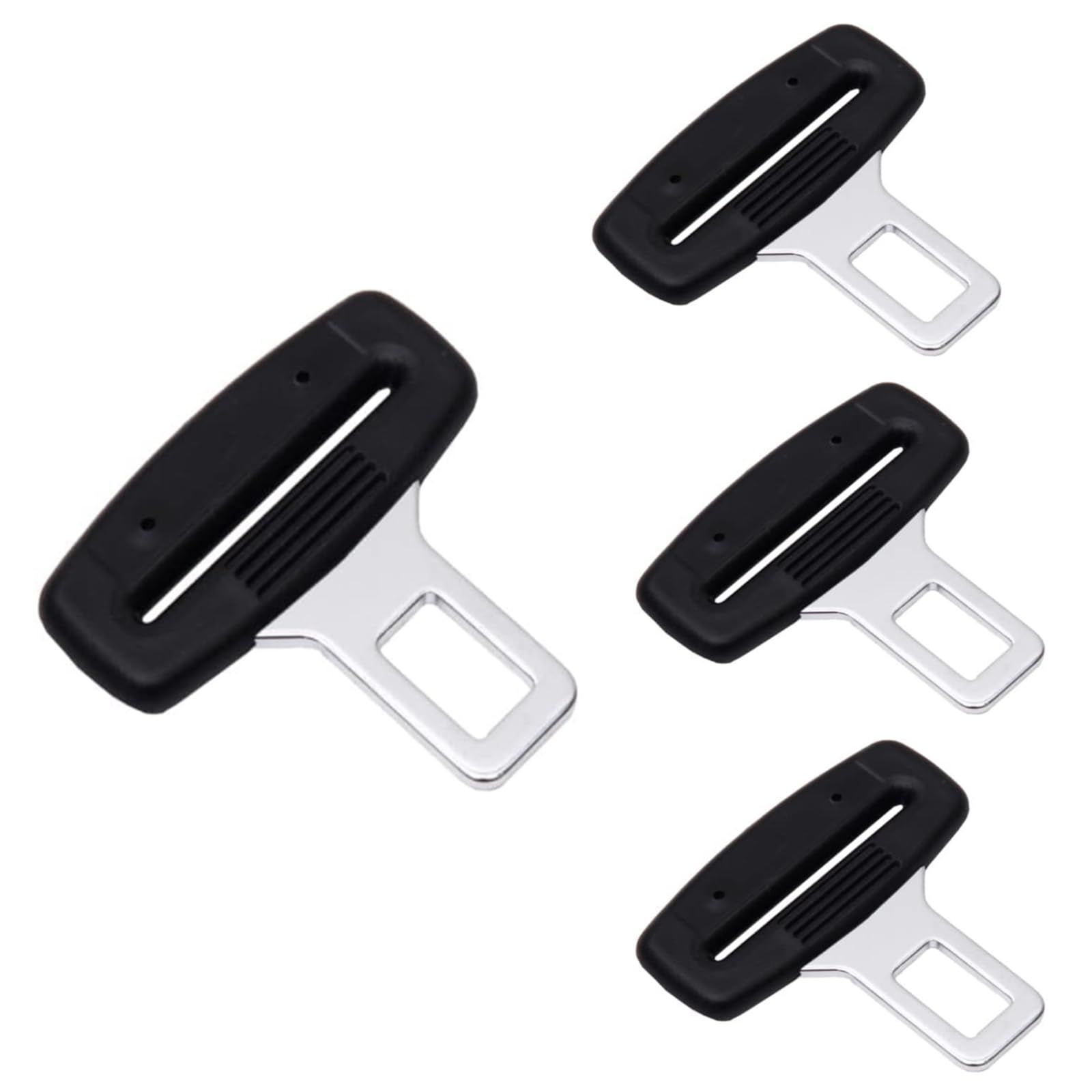 Seat Belt Buckle, 4 PCS Seat Belt Buckle Adapter, Car Parts, Suitable for Most Cars and Trucks Car Parts, Black von gvivej