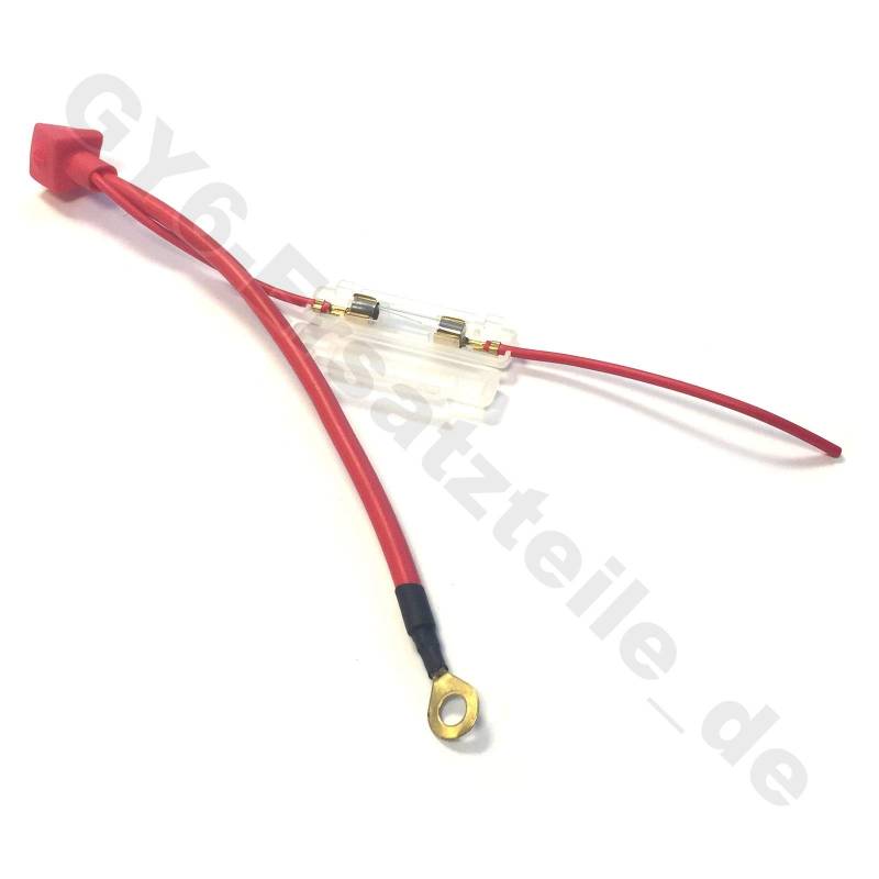 Plus Kabel - Roller Batterie ANSCHLUSS LEITUNG mit SICHERUNGSHALTER z.B.für China Roller Quad ATV.. von gy6-ersatzteile_de