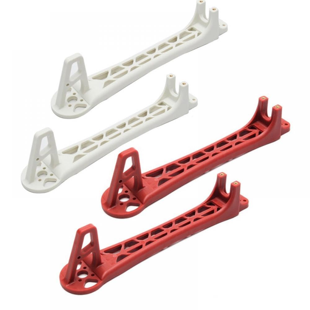 HJ DIY Quadcopter Ersatzrahmen Arm kompatibel mit Flame Wheel F450 F550 RC Drone 4 Stück Lot(2 WHITE 2 RED) von hJNGdU