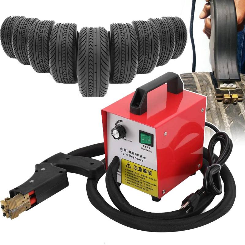 Portable Tire Groove Cutter,Tire Groover Machine, Tire Grooving Tool Tire Regrooving Machine Truck Off-Road Grooving Cutter with Cutting Blades for Deepening The Tread Pattern, Retreading Tires von hKjPlvf