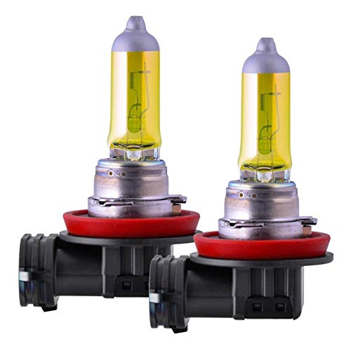 Hallenwerk 2xSt. AQUA VISION H11 55W PGJ19-2 12V Halogen Lampen Auto Birnen 3000k YELLOW/GELB Abblendlicht Fernlicht Zusatzscheinwerfer Nebelscheinwerfer von Hallenwerk