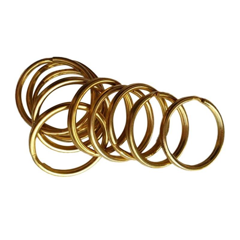 harayaa 10 Stück Metall Spaltringe, Robuste Kreisförmige Schlaufenreifen, Schreibwaren für 15 Mm, 25 Mm, 28 Mm, 30 Mm, 32 Mm, 35 Mm, Gold 15mm von harayaa