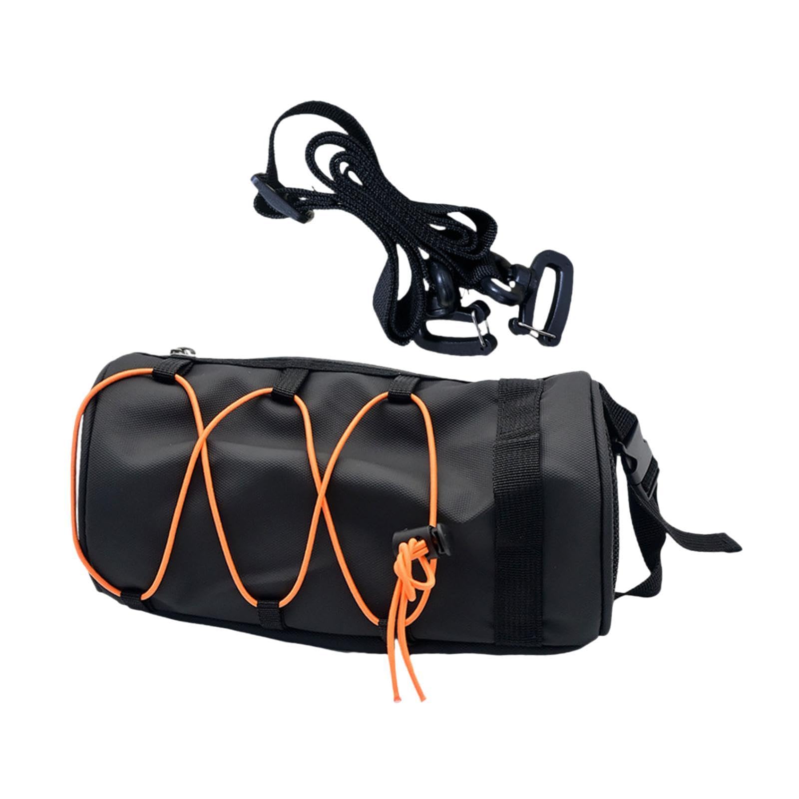 harayaa Fahrrad Lenkertasche, Fronttasche mit Schultergurt, Professionelle, Multifunktionale, wasserdichte Fahrrad Fronttasche, Fluoreszierendes Orange von harayaa