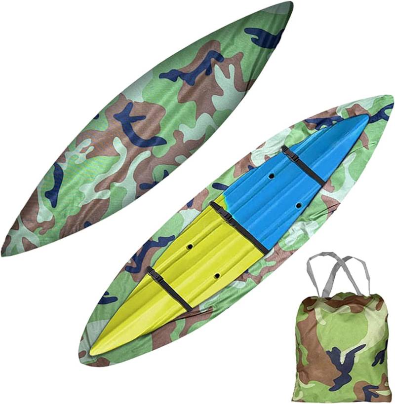 Persenning Kajak Abdeckung,Kajak-Abdeckungen Kanu Bootsabdeckung 420D Wasserdicht und UV-SchutzhüLle Staubspeicherabdeckung Schild für Fischerboot Kajak Kanu (Size : Fit 5.6m to 6m Kayak) von hardtry