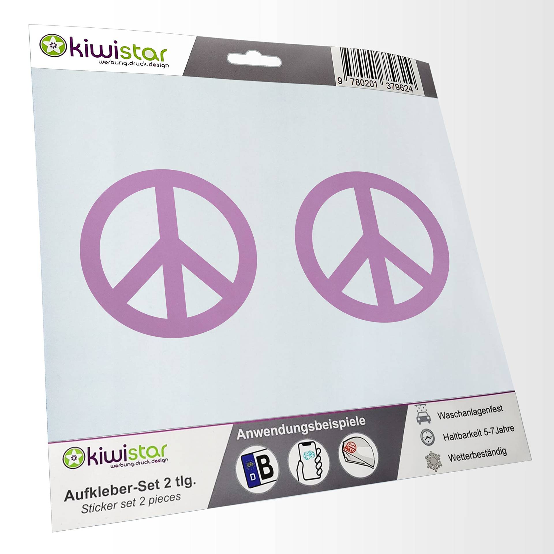 - 2X Kennzeichenaufkleber - Peace - Friedenszeichen - Autoaufkleber - Evolution Charles Darwin Aufkleber für Auto, Laptop, Fahrrad, LKW, Motorrad Mehrfarbig JDM Decal Racing von hauptsachebeklebt