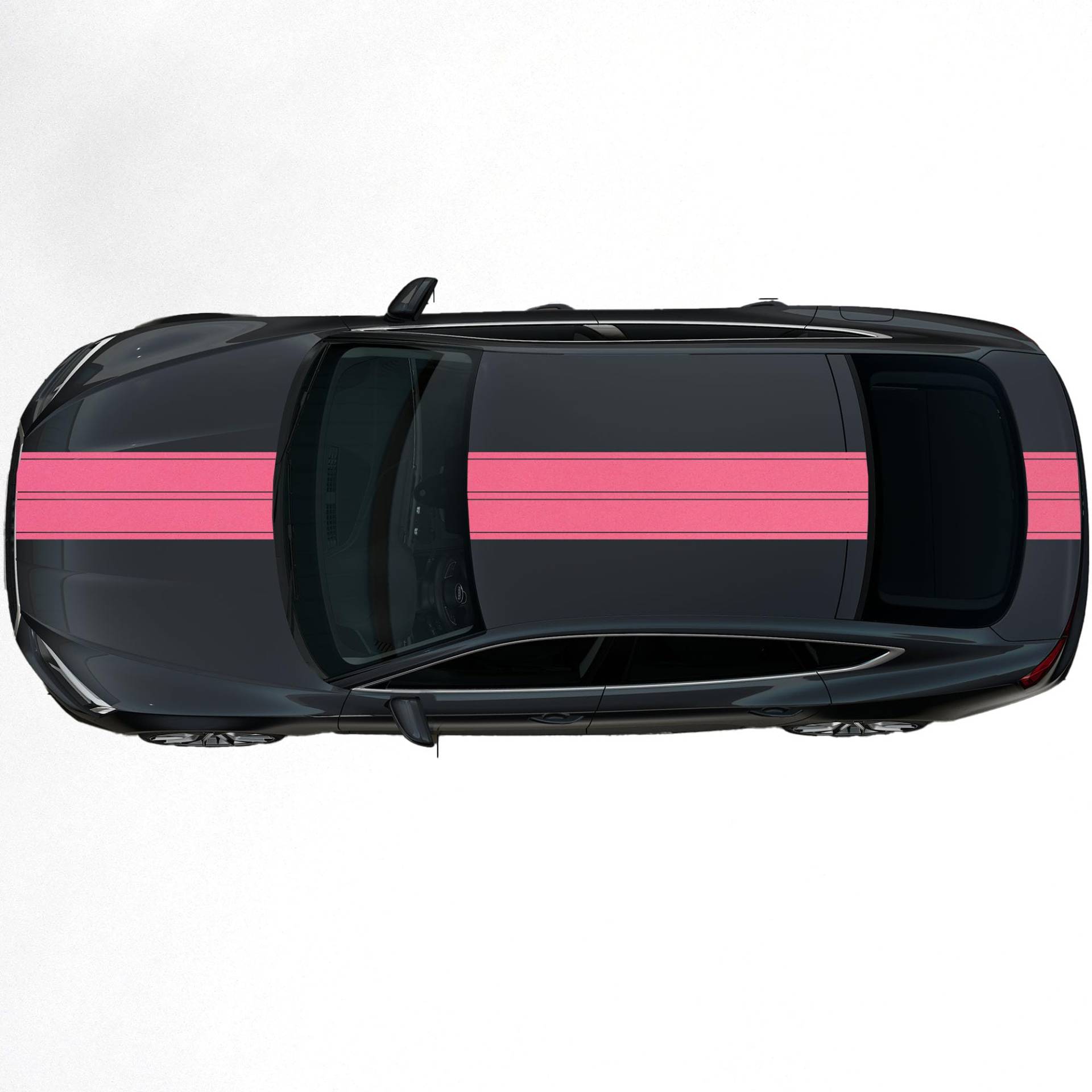 hauptsachebeklebt Viperstreifen glänzend - 47 x 400 cm - Rosa Rennstreifen, Aufkleber, Rallystreifen - ohne Übertragungsfolie - Tuning - Viper - Racing - Zierstreifen von hauptsachebeklebt