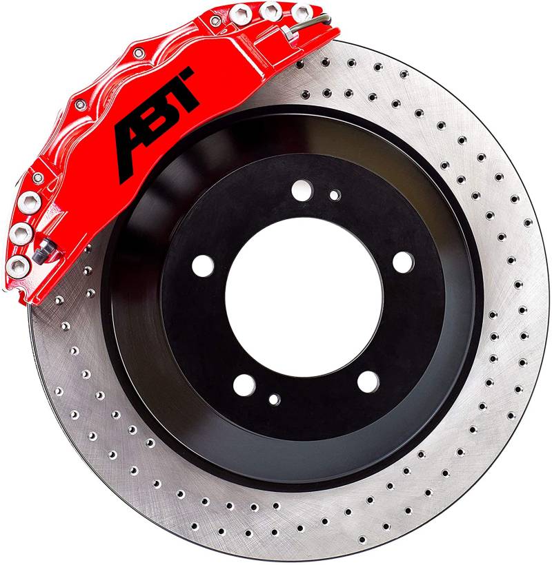 Generisch ABT Sportsline Bremssattel Aufkleber Tuning Sticker 4 Stück (Schwarz) von FOXCUP