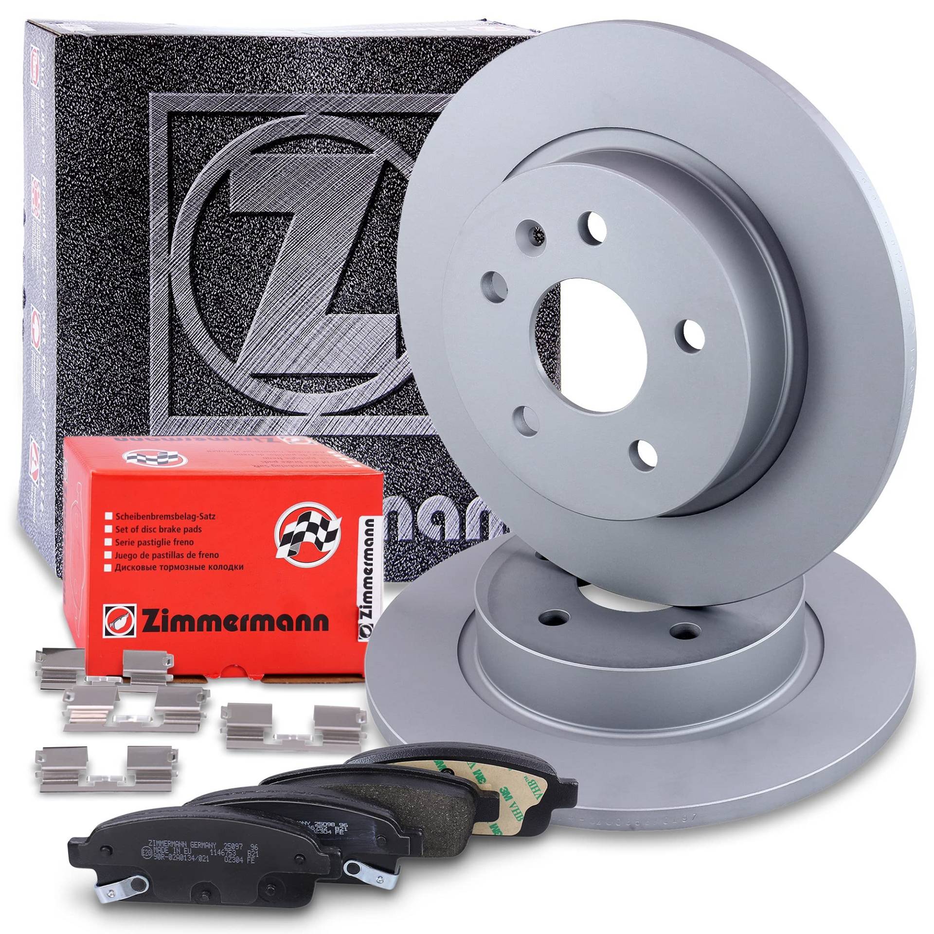 ZIMMERMANN Bremsenset Hinterachse inkl. Bremsscheiben Ø 268 mm Voll + Bremsbeläge hinten Kompatibel mit CHEVROLET AVEO, CRUZE, TRAX, OPEL ASTRA J, MOKKA von hegehof