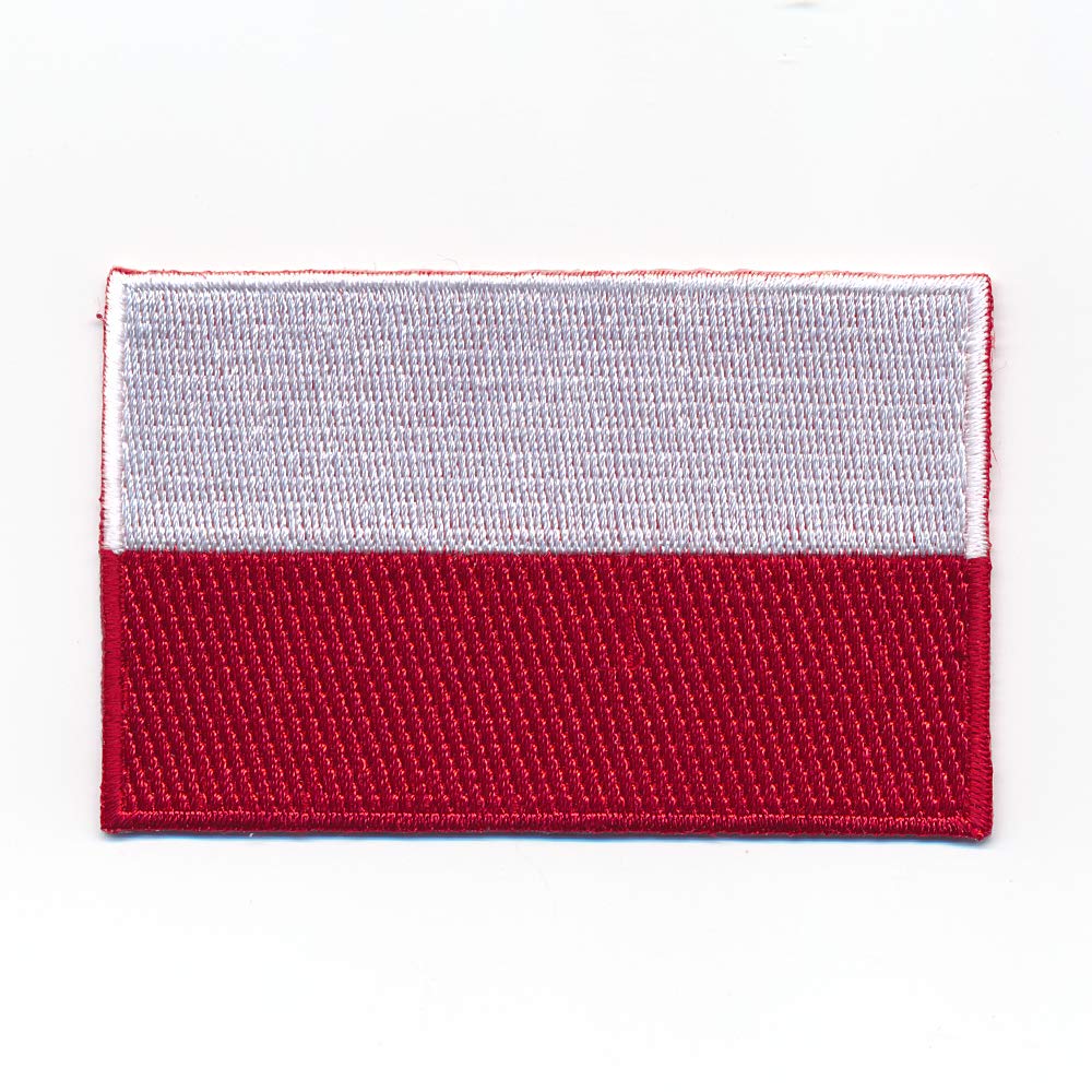 30 x 20 mm Polen Warschau Flagge Polska Poland Flag Aufnäher Aufbügler 1099 Mini von hegibaer