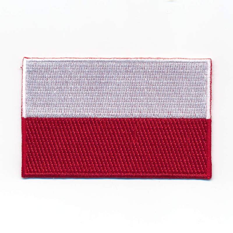 30 x 20 mm Polen Warschau Flagge Polska Poland Flag Aufnäher Aufbügler 1099 Mini von hegibaer