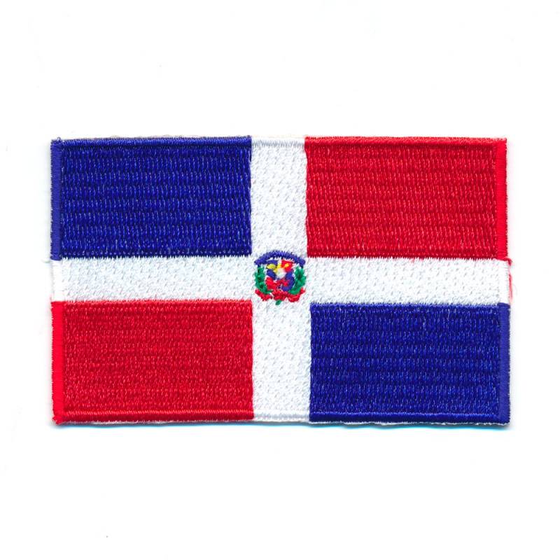 hegibaer 30 x 20 mm Dominikanische Republik Santo Domingo Flag Aufnäher Aufbügler 1002 Mini von hegibaer