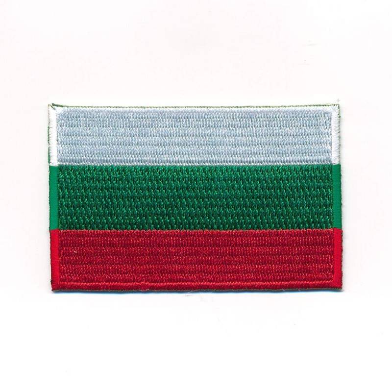 hegibaer 60 x 35 mm Bulgarien Flagge Sofia Europa Flag Patches Aufnäher Aufbügler 1155 B von hegibaer