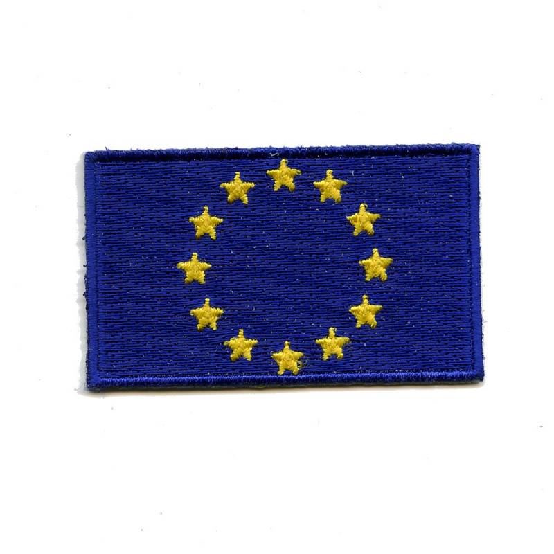 hegibaer Europa Flagge Euro Emblem Brüssel EU WTO Flag Patch Aufnäher Aufbügler K-27 von hegibaer