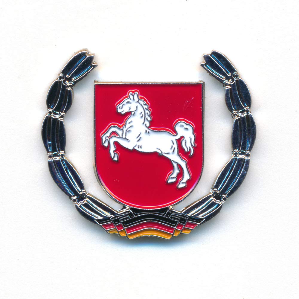 hegibaer Land Niedersachsen Wappen Hannover Brocken Deutschland Badge Pin Anstecker 0918 von hegibaer