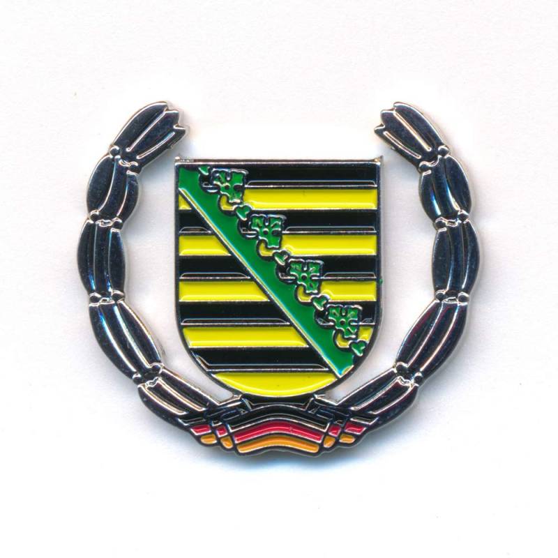 hegibaer Sachsen Wappen Deutschland Dresden Leipzig Flagge Edel Pin Anstecker 0931 von hegibaer