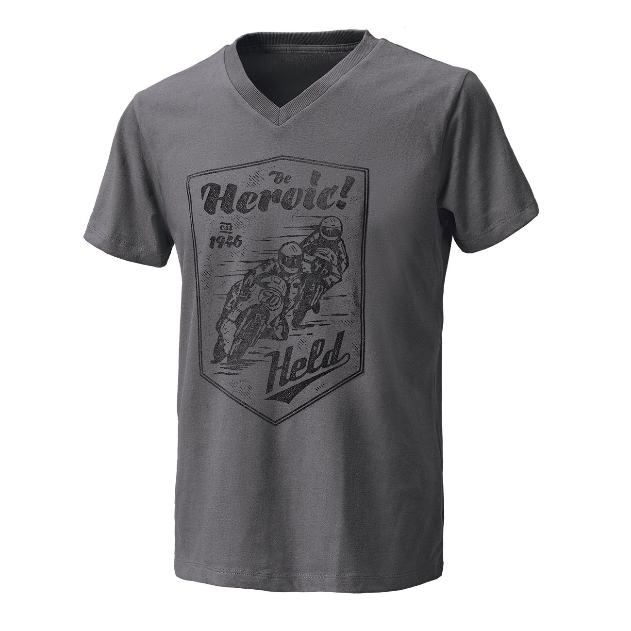 Held Be Heroic T-Shirt grau XL Herren von held