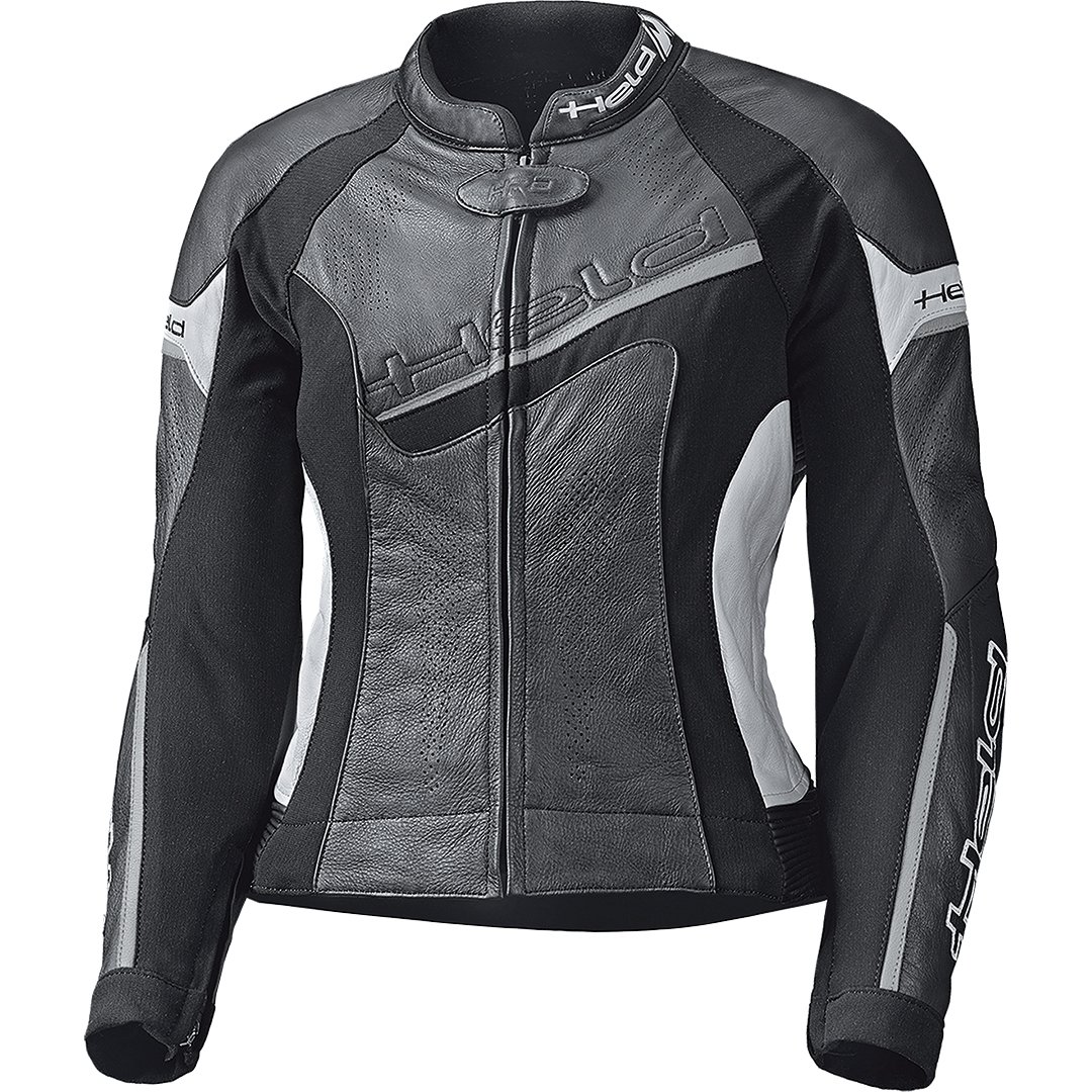 Held Debbie II Damen Lederjacke schwarz/weiß 40 Damen von held