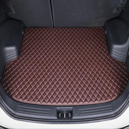 Auto Leder Kofferraummatte, Für Toyota Yaris 2013-2020 Wasserdicht Kratzfest Allwetter Kofferraumwanne Cargo Teppich Innenmatte Zubehör,D von hfzqkj