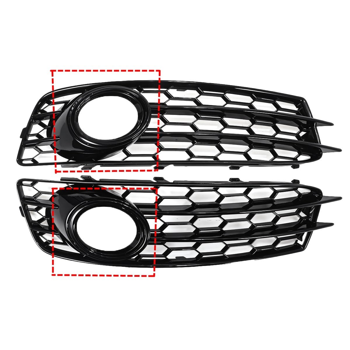 Kühlergrill Frontstoßstange Auto Front Stoßstange Nebel Licht Lampe Kühlergrill Abdeckung Mesh Grill Für A3 Für 8P Für S-Linie 2009 2010 2011 2012 Front Stoßstange Grill von hgudyr