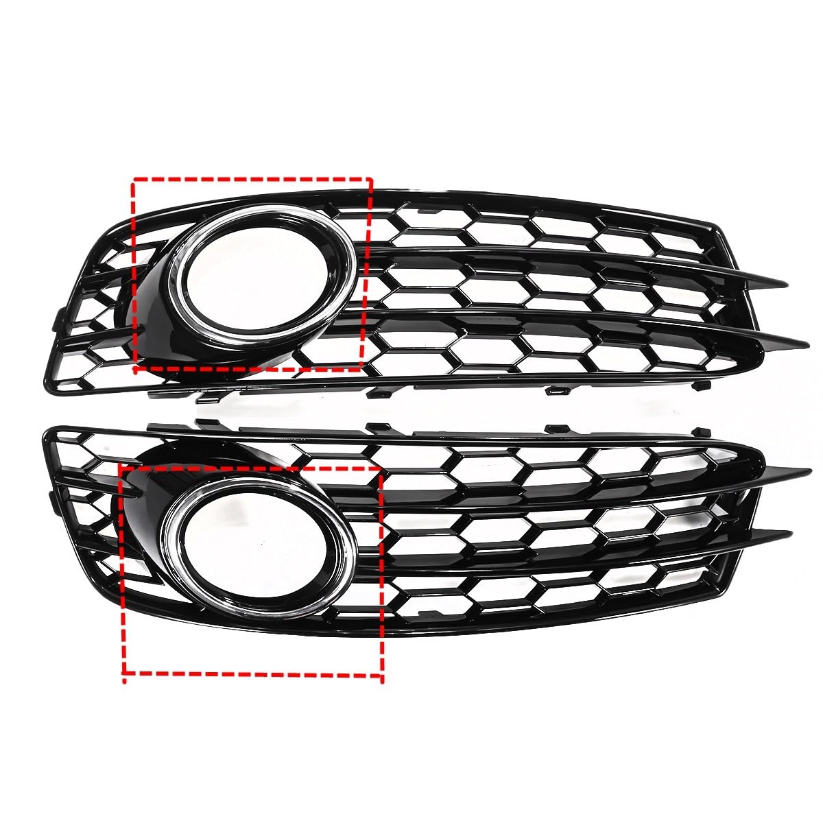 Kühlergrill Frontstoßstange Auto Front Stoßstange Nebel Licht Lampe Kühlergrill Abdeckung Mesh Grill Für A3 Für 8P Für S-Linie 2009 2010 2011 2012 Front Stoßstange Grill von hgudyr