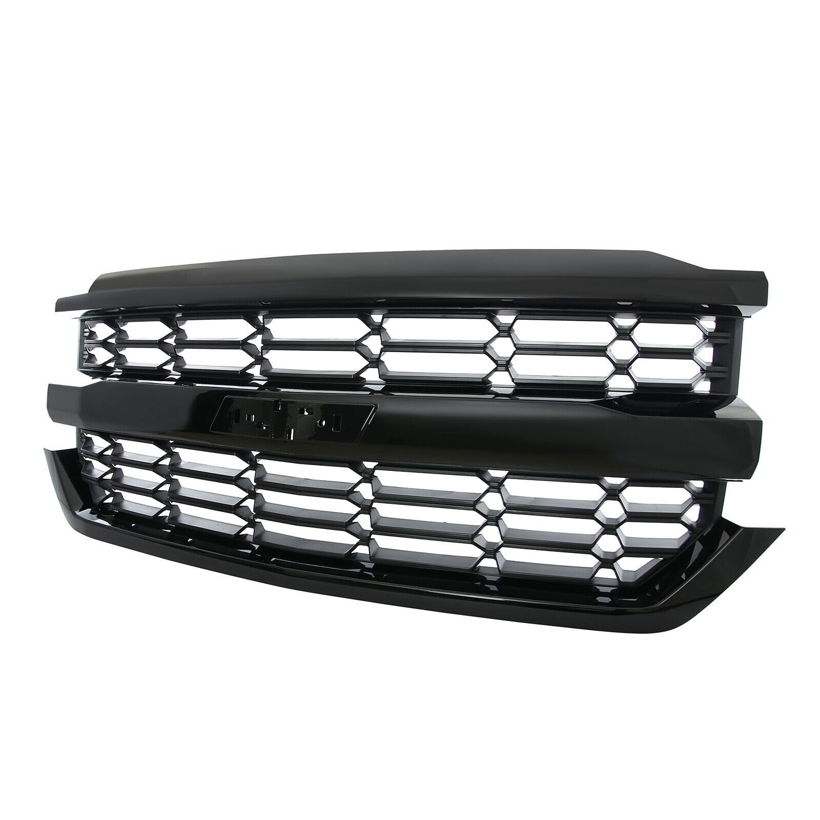 Kühlergrill Frontstoßstange Auto Front Upper Bumper Grille Für Chevrolet Für Silverado Für 1500 2016 2017 2018 Front Stoßstange Grill von hgudyr