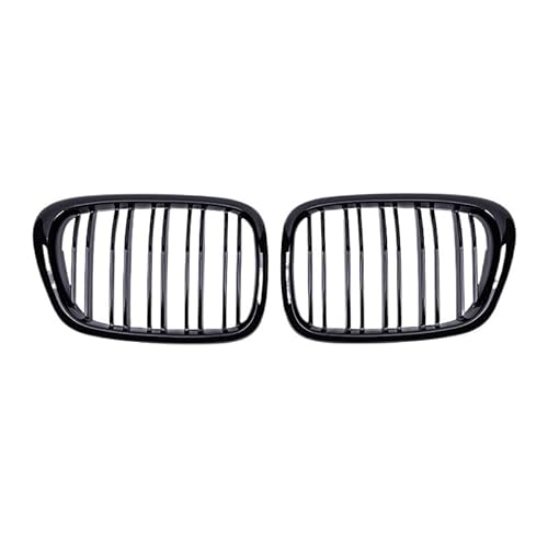 Kühlergrill Frontstoßstange Auto-Fronthaubengitter Dual-Line-Grill Für E39 Für 5er Für 525 Für 528 1999–2003 Front Stoßstange Grill von hgudyr