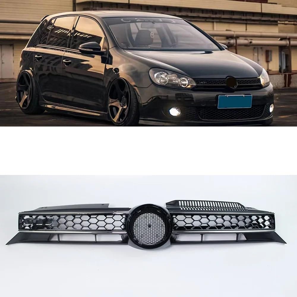 Kühlergrill Frontstoßstange Auto-Frontstoßstangen-Mittelgrill Für Für Golf Für MK6 2009 2010 2011 2012 2013 Front Stoßstange Grill von hgudyr