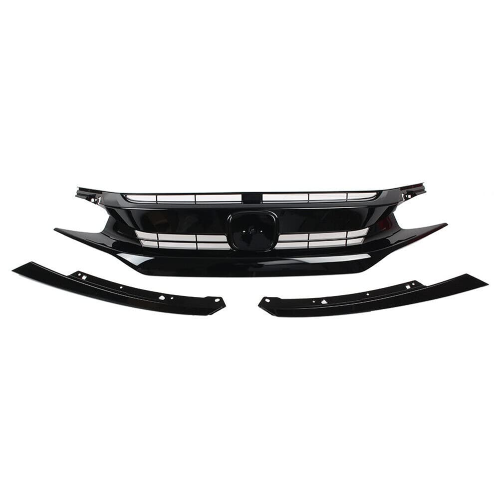 Kühlergrill Frontstoßstange Auto Oberer Stoßfänger Haube Mesh Grille Front Grille Für Civic 2016 2017 2018 Front Stoßstange Grill von hgudyr