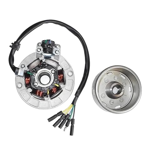 Motorrad Stator Magneto Stator Rotor Mit Beleuchtung Für YINXIANG YX 150cc 160cc KAYO BSE SDG SSR Pit Bike Dirt Bike Motocross Statorspule von hgudyr