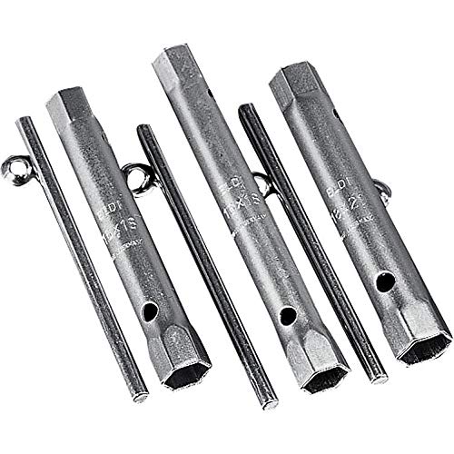 Hi-Q Tools Werkzeug Tool Motorrad Werkzeug Tools Zündkerzenschlüssel für 16/18mm, 180mm, Unisex, Multipurpose, Ganzjährig, Stahl, Silber von hi-Q Tools