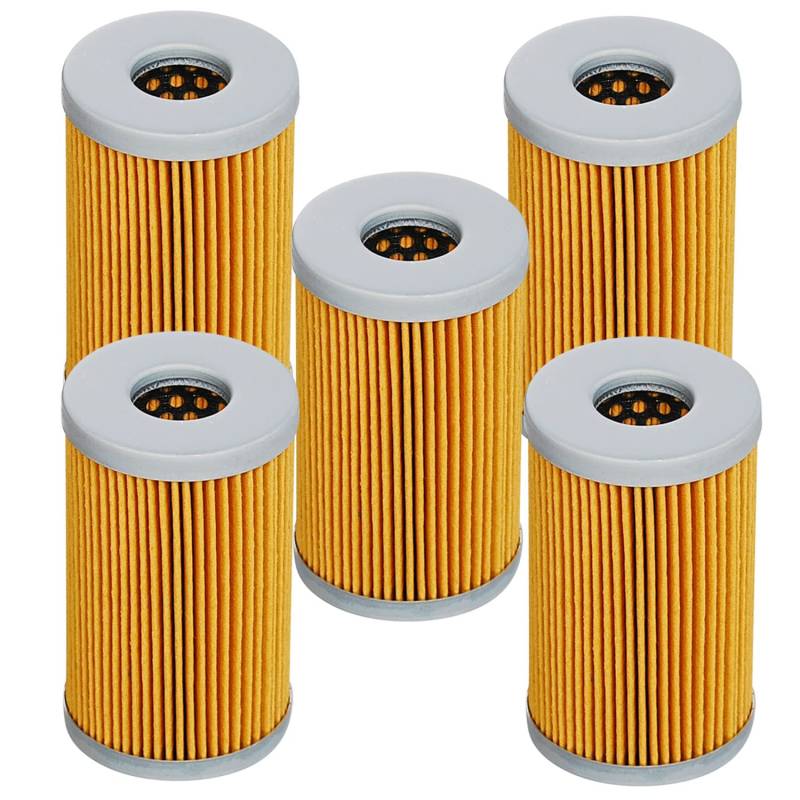 HIFROM (Pack of 5) Fuel Filter Element 1A001-43160 15521-43160 Compatible with Kubota D&V Series Engine L235 L2250 L2650 L275 L2850 L2900 L2950 L2650 L4300 M5400 FF2000 von hifrom