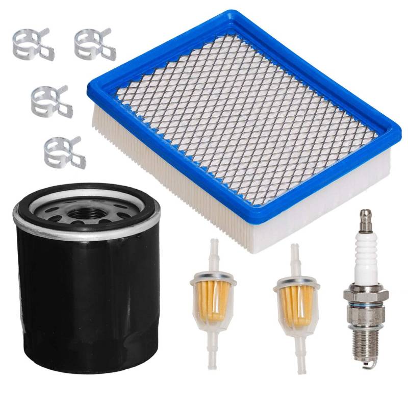 HIFROM Air Filter 1015426 with Oil Filter 1016467 Spark Plug Fuel Filter Tune Up Kit Compatible with Club Car 4-cycle DS Gas Golf Cart Models 1992-up 290FE 350FE Engine von hifrom