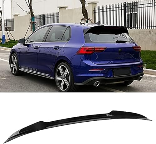 ABS Spoiler Rear Wing Spoiler für VW Golf 8 MK8 GTI R-Line GTE GTD 2020 2021 2022, Heckspoiler Kofferraumspoiler Car Tuning Styling Accessories von hippoca